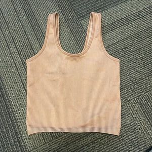 Aerie Offline Brown Ribbed Tank Top